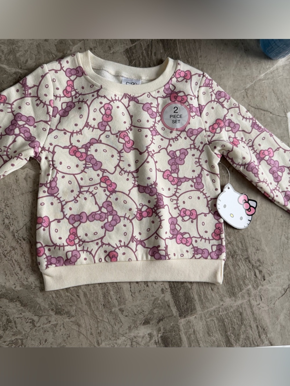 NEW Hello Kitty Printed Kids Sweatshirt & Jogger Pants